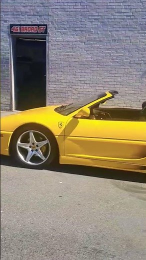 Ferrari F355 Spider Convertible Yellow Insane Looking...