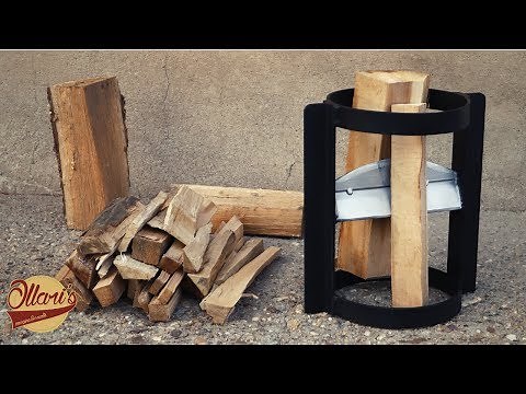 Making a Simple Kindling Splitter from Scrap Materials / Beginner Welding Project