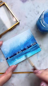 16K views · 429 reactions | A little window into a peaceful winter world #Winter #Christmas #watercolorpainting #ornament | Gladiis Art | Facebook