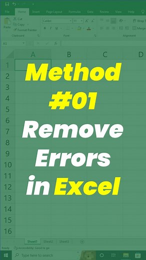 42K views · 562 reactions | Method 1️⃣ | Remove Errors in Excel Like...