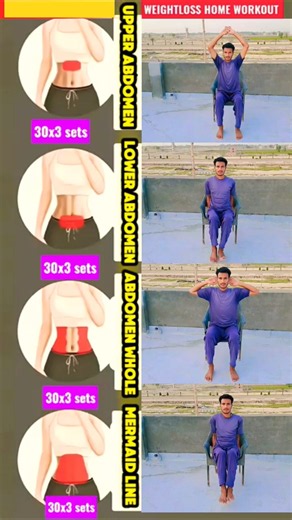 Chair Workout to Lose Belly Fat 🔥 | Easy Seated Exercises at Home | No Jumping #Shorts