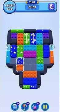 Color Block Jam Level 494 Solution Walkthrough #colorblockjam #gaming #colorblockjamgame #games