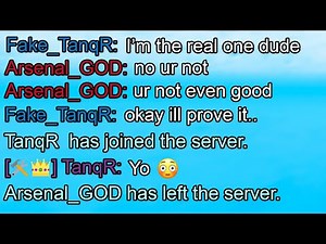 He Said I Was FAKE, So I Joined On My Main.. (Roblox Arsenal)
