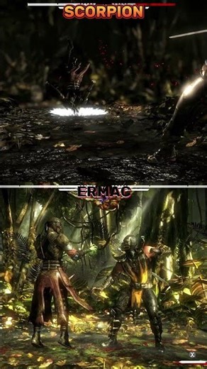 🎩 SCORPION VS ERMAC epic X Rays 🧨 from two legendary 🎩 X Ray — which one is more epic? ⚡️