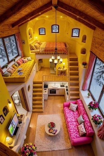 “A perfect example of how smart design saves space & looks beautiful ” Do you think, comment #home