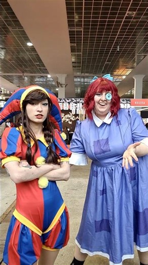 Ragatha & Pomni cosplay duo - The Amazing Digital Circus