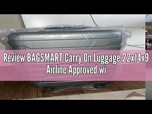 Review BAGSMART Carry On Luggage 22x14x9 Airline Approved with TSA Lock,20 Inch Lightweight Luggage