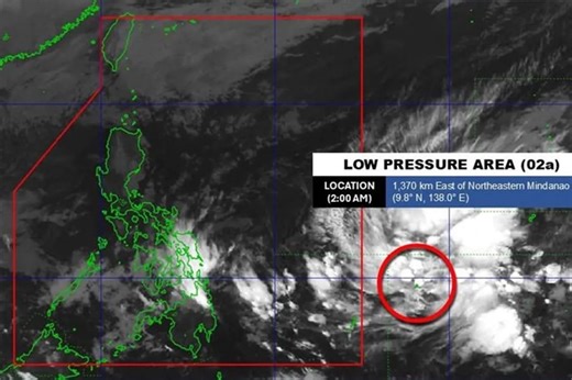 LPA east of Mindanao may enter PAR Tuesday, may develop into storm in 24 hours | ABS-CBN News