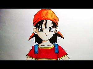 How to draw PAN from DRAGON BALL step by step SUPER EASY
