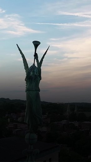 Not many people see the weathervane atop the SUNY Administration building, but Times Union photographer Jim Franco used a drone to get up close and personal with some of the Capital Region's most iconic high-flying structures.⁠ ⁠ 📸: Jim Franco⁠ ⁠ TAP HERE for even more amazing photos and footage: https://www.timesunion.com/living/article/drone-photos-capture-iconic-images-nipper-18285904.php | Times Union