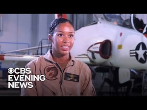 U.S. Navy's first Black female fighter pilot to receive her wings