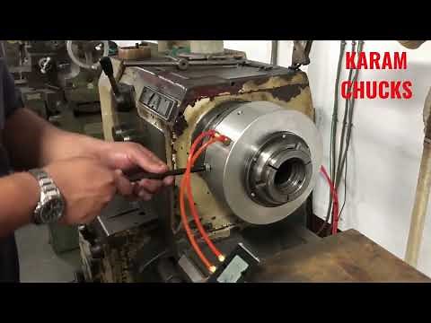 Mounting and Functioning Live of Rotary Collet Chuck with Inbuilt Cylinder for Hex Component