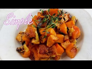 Easiest Way to Cut & Peel Butternut Squash SAFELY! + Simple Roast Recipe