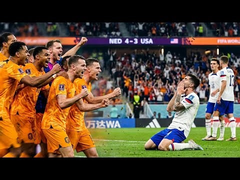 Netherlands End USA’s World Cup Dream 🔥💥 | Netherlands 4-3 USA | Full Match Highlights 4K