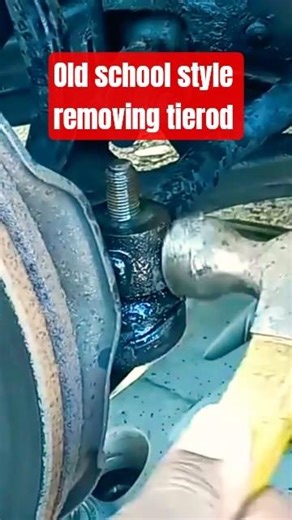 Old school!! Classic methods to free a stuck tierod
