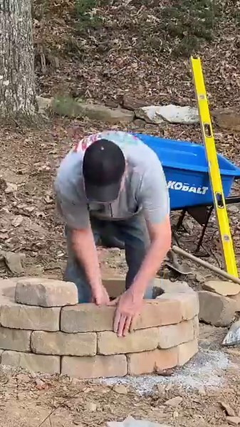 Fire Pit Project $310 #diy #homeimprovement