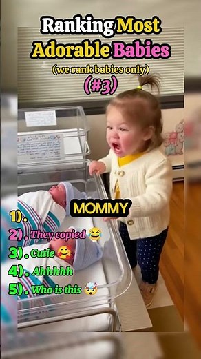 Part-3 Ranking most adorable babies 🇺🇸