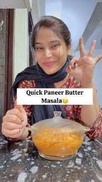 Quick Restro Style😍Butter Paneer Masala😋Ghar mei💁🏼‍♀️Husband k liye😘 #shorts