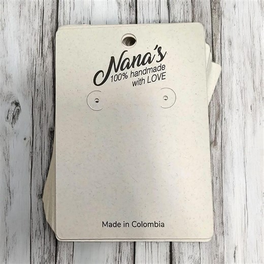 Earring Cards Customized With Your Logo & Text | Lots of PAPER and CUT Options - Etsy