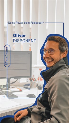 Olivers Power beim Feldbauer! Oliver ist Disponent und seit über 3,5 Jahren bei uns! Was seine Aufgaben sind, verrät er euch! #FeldbauerBau #Team #Baustellenupdate | Johann Feldbauer Bau GmbH