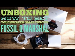 Fossil Q Marshal - Unboxing and How To Use Touchscreen Smartwatch Myfunfoodiary