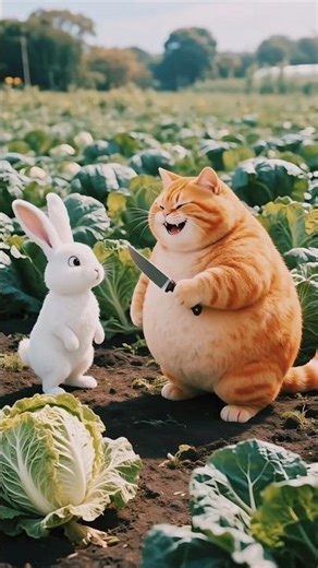 Cat Vs Rabbit Fight🐰😼 | Revenge Story #kids #cartoon