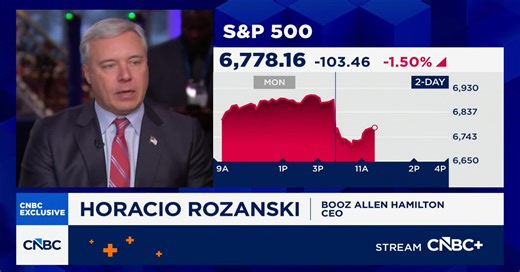 Booz Allen CEO Horacio Rozanski: 'I'm incredibly proud to be an American today'