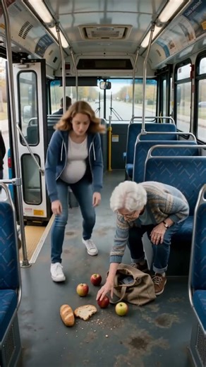 A heartwarming scene on the bus