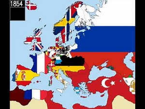 Europe: Timeline of National Flags - Part 2