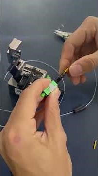 How to connect SC_APC Fast connector to 1.2mm adhesive Invisible Fiber Cable For FTTR #technical