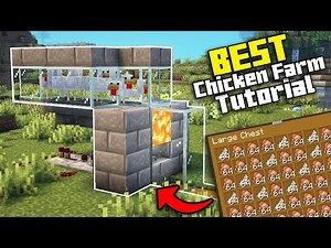 Minecraft 1 21+ EASY Chicken Farm Tutorial