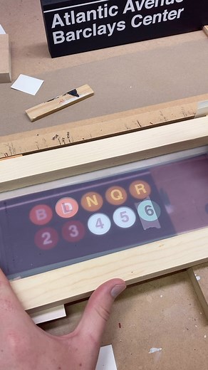 Sideway Signs | The making of another subway sign… next one up is a custom sign made for a restaurant. #subwaysign #newyorksubway #howitsmade... | Instagram