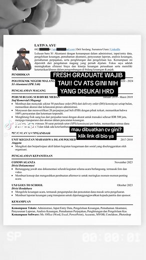 hrdworking (@hrdworking) - CV Fresh Graduate: Tips dan Contoh yang Menarik