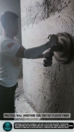 Practical Wall Smoothing Tool for Fast Plaster Finish #tools