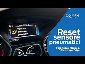 Réinitialisation du capteur de pneus Ford Kuga