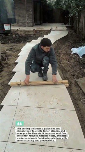 Tile Cutting Hack #constructionhack#builderskills #tools #diy #builder...