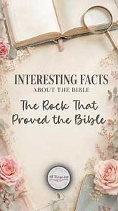 The rock that proved the Bible
