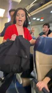 3M views · 11K reactions | Woman kicked off plane after fighting for bin space  #omg #travel #wwyd | Colton Black | Facebook