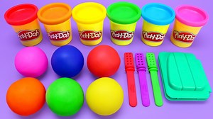 Making 3 Colors Play Doh Ice Cream Popsicle and Surprise Eggs, Learn Colors for Kids #learncolors #playdoh #makingicecream #surpriseegg | Play-Doh Videos