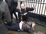 Bailiffs scuffle with protesters outside £15m Belgravia mansion