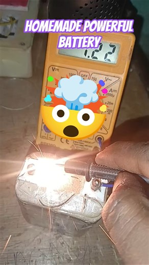 homemade battery power#experiment #youtube #experiements #@SamarExperiment