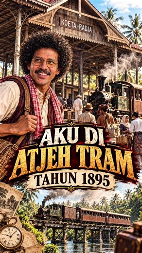 Atjeh Tram 1895: suasana kereta uap di Koeta Radja