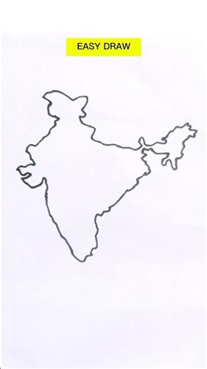 HOW TO DRAW INDIAN MAP 🗺️ #shorts #video #viralvideo