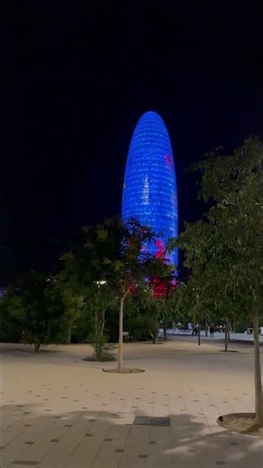 I Found the Futuristic Blue Tower in Barcelona 🇪🇸✨ (Torre Glòries)