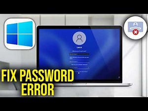 How To Fix The Password Is Incorrect Try Again After Update on Windows 10