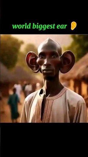 World’s Biggest Ear Ever Seen on Earth!👂😱 | #WorldRecords #ViralVideo #YouTubeShorts #Trending2025