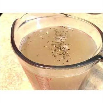 Homemade chicken stock From leftover roasted chicken carcass Recipe