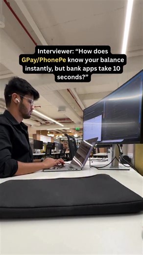 Bhavesh Vaswani | Here’s the simple system-design explanation 👇 It’s not magic — it’s async updates, and smart balance handling. ⸻ 1️⃣ Fast Balance... | Instagram