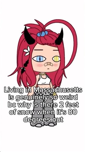 it’s snowed like 10 times in the past month.. and we’re expecting more snow next week #gacha