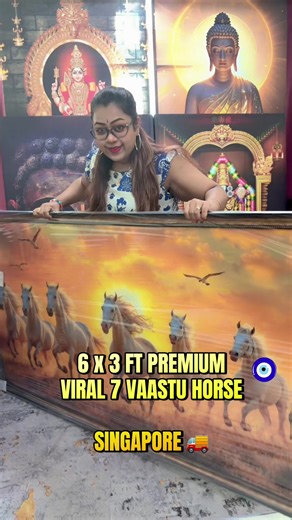 VIRAL PREMIUM 7 HORSE ACRYLIC FRAME 🔥😍 ALL THE WAY TO SINGAPORE 🇸🇬 THANKS FOR THE TRUST 🙏🏽🧿 LOOKING FOR A VIRAL 7 HORSE FRAME TO HANG AT YOUR HOME OR OFFICE SPACE CONTACT DOLLYS NOW LINK AT BIO 🧿✨😍 #viralhorse #7horse #horseframe #premiumacrylic #framemaker